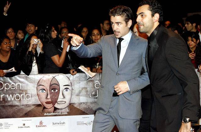 Colin Farrell and Mohamed Karim. Dubai International Film Festival