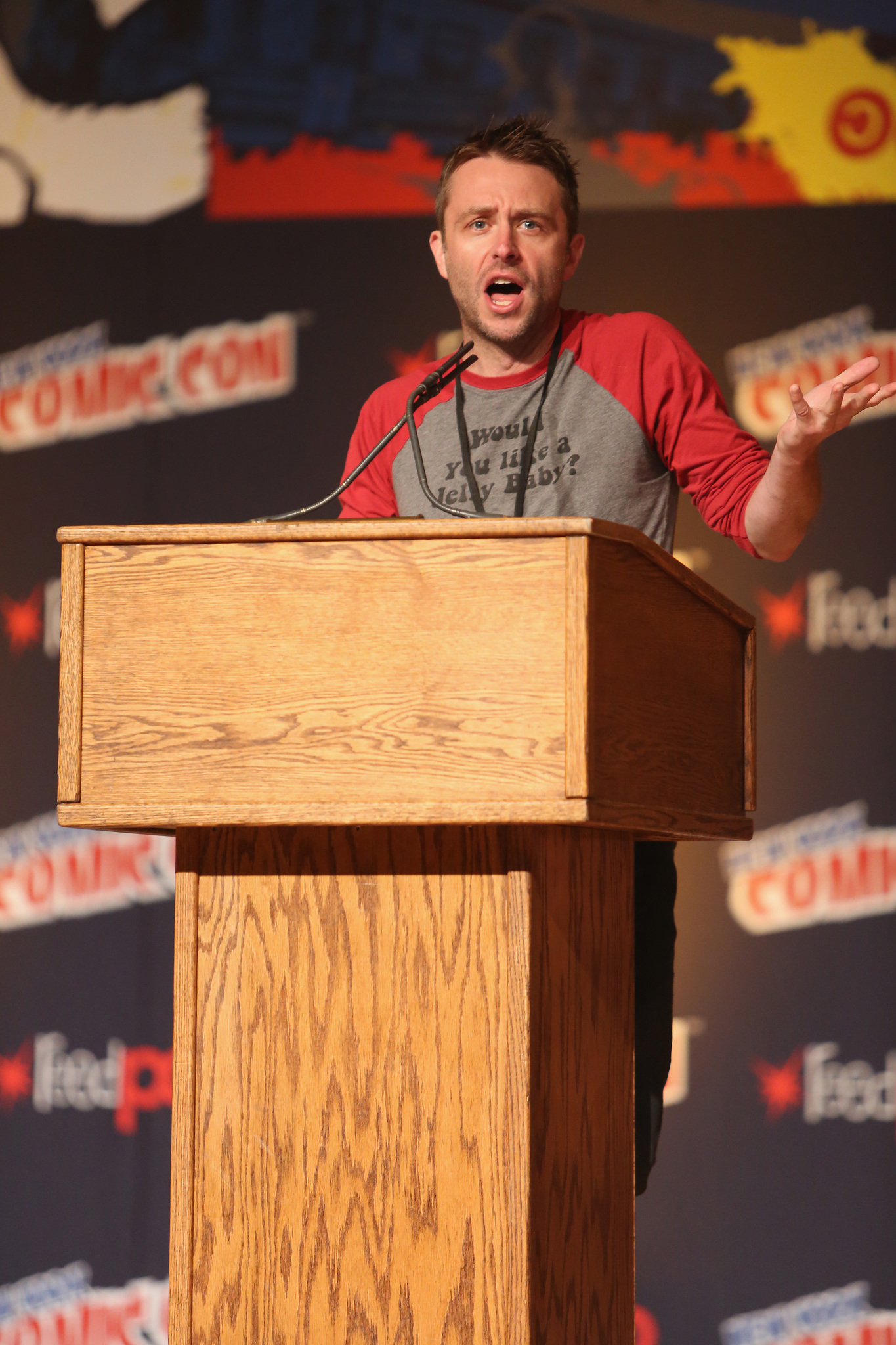 Chris Hardwick at event of Galingasis 6 (2014)