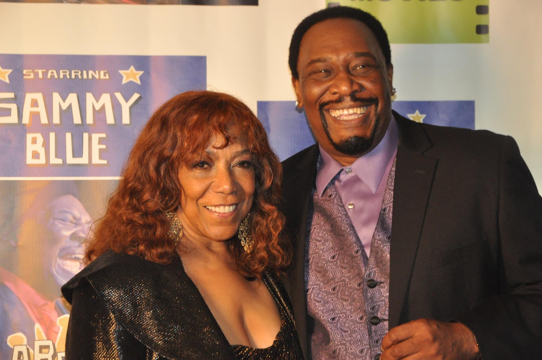 Sammy Blue and Rita Graham on the Red Carpet of the Atlanta Premiere of WE ARE KINGS Oct 22, 2015.