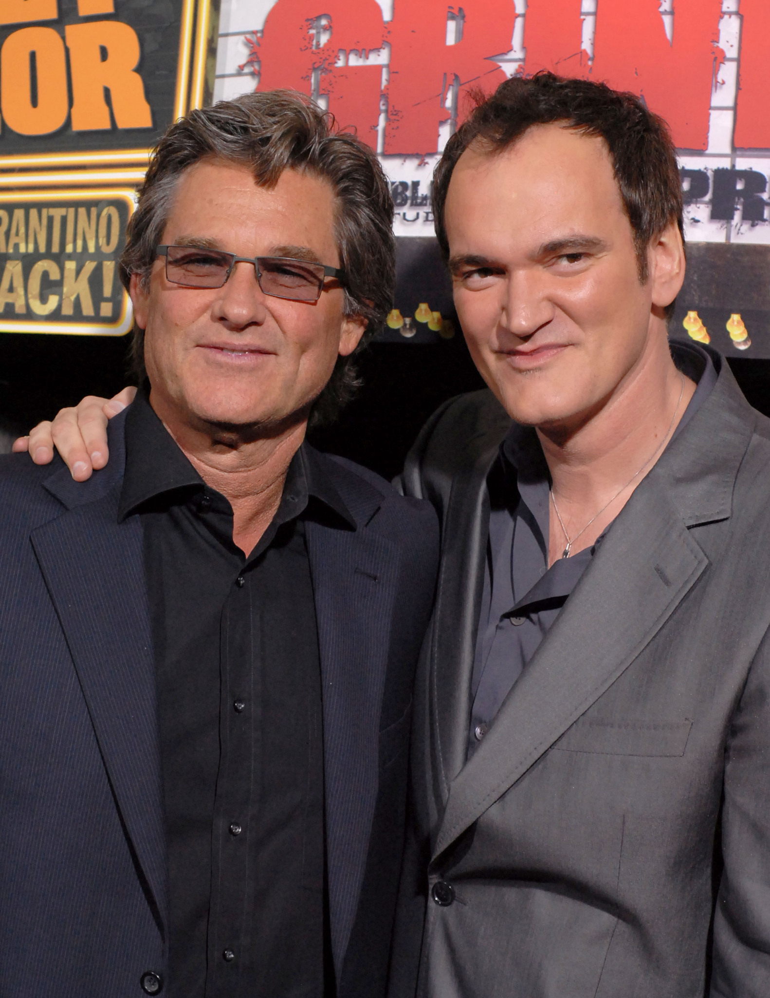 Quentin Tarantino and Kurt Russell at event of Death Proof (2007)