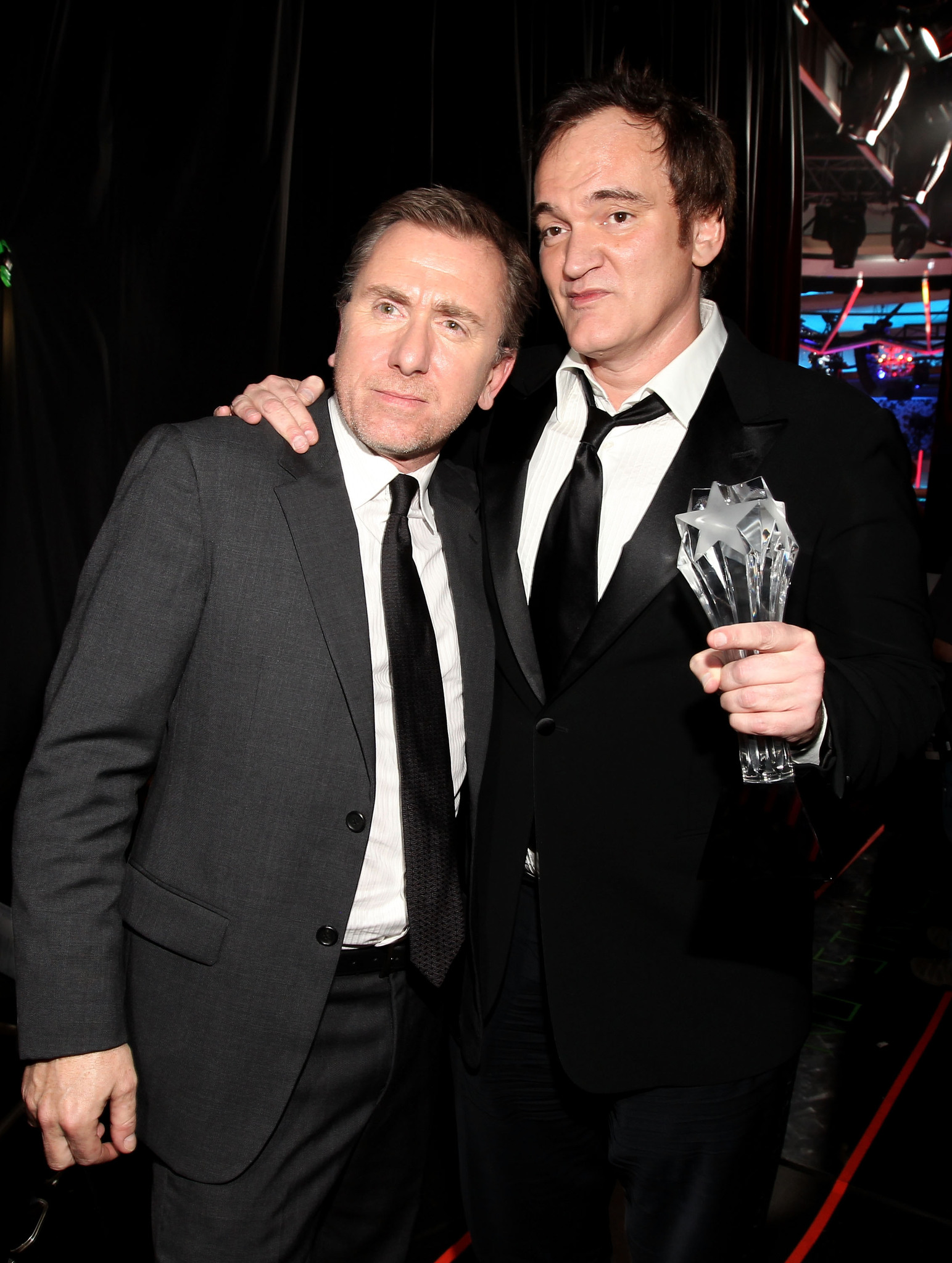 Quentin Tarantino and Tim Roth