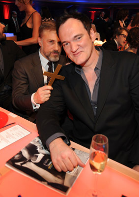 Quentin Tarantino and Christoph Waltz at event of 15th Annual Critics' Choice Movie Awards (2010)