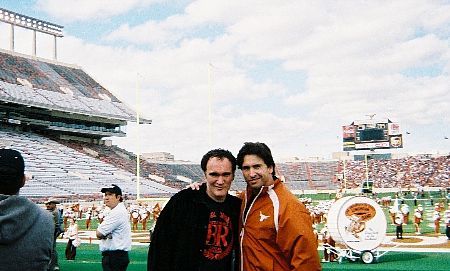 Quentin Tarantino & James Vincent at the University Of Texas on the set of 'Cheer Up'.
