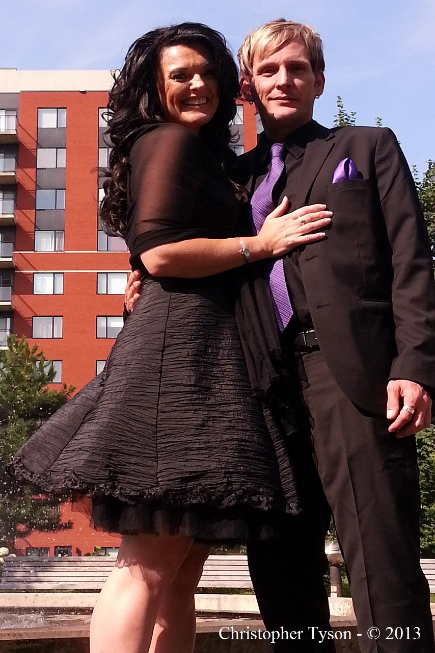 Caroline Guy and Christopher Tyson at the Montreal ACTRA Awards. - © 2013