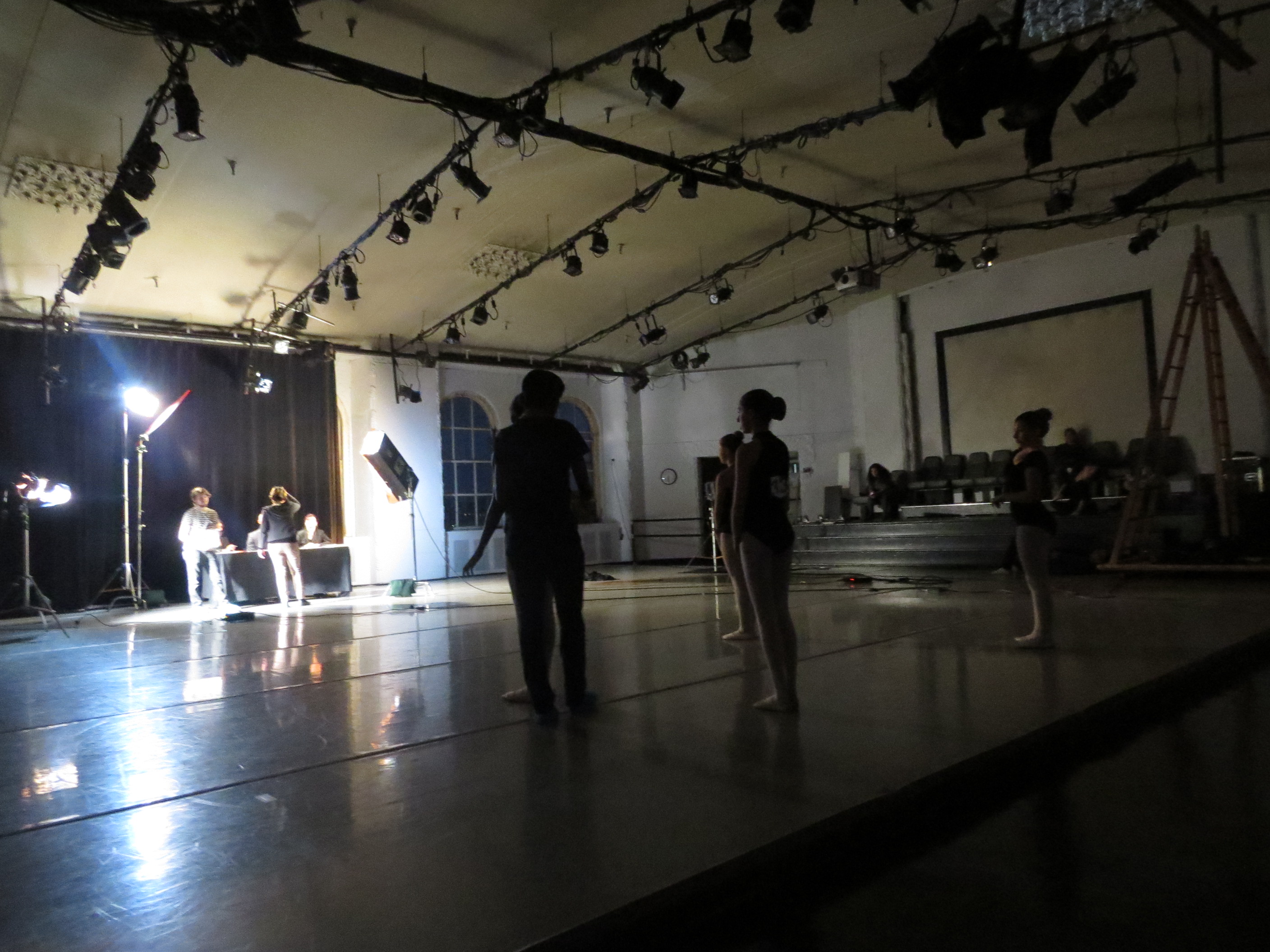 On the set of Imbalance, Martha Graham School of Contemporary Dance.