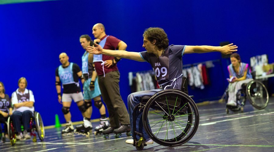 Still of Thom Jackson in a rehearsal for London 2012 Paralympic Opening Ceremony: Enlightenment