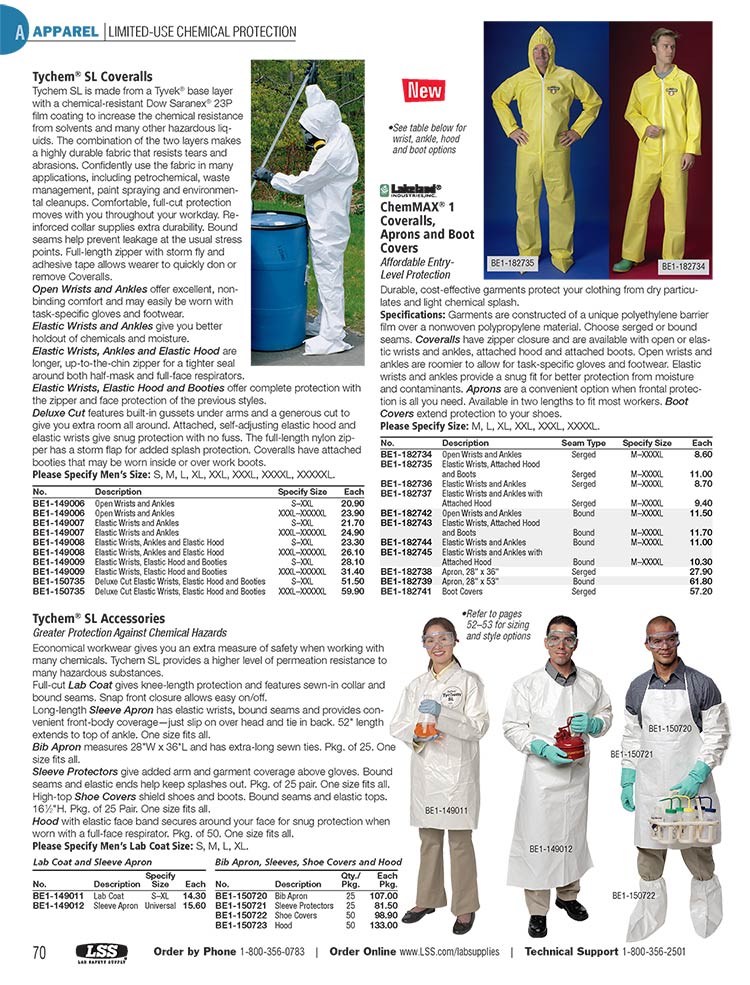 Tearsheet: Lab Safety Supply Catalog