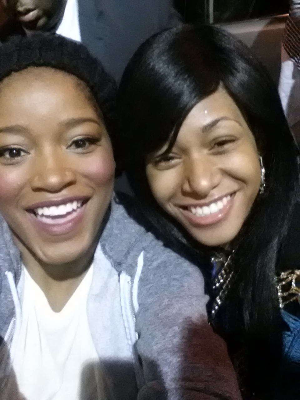 Maylynn with Keke Palmer after her great performance in 
