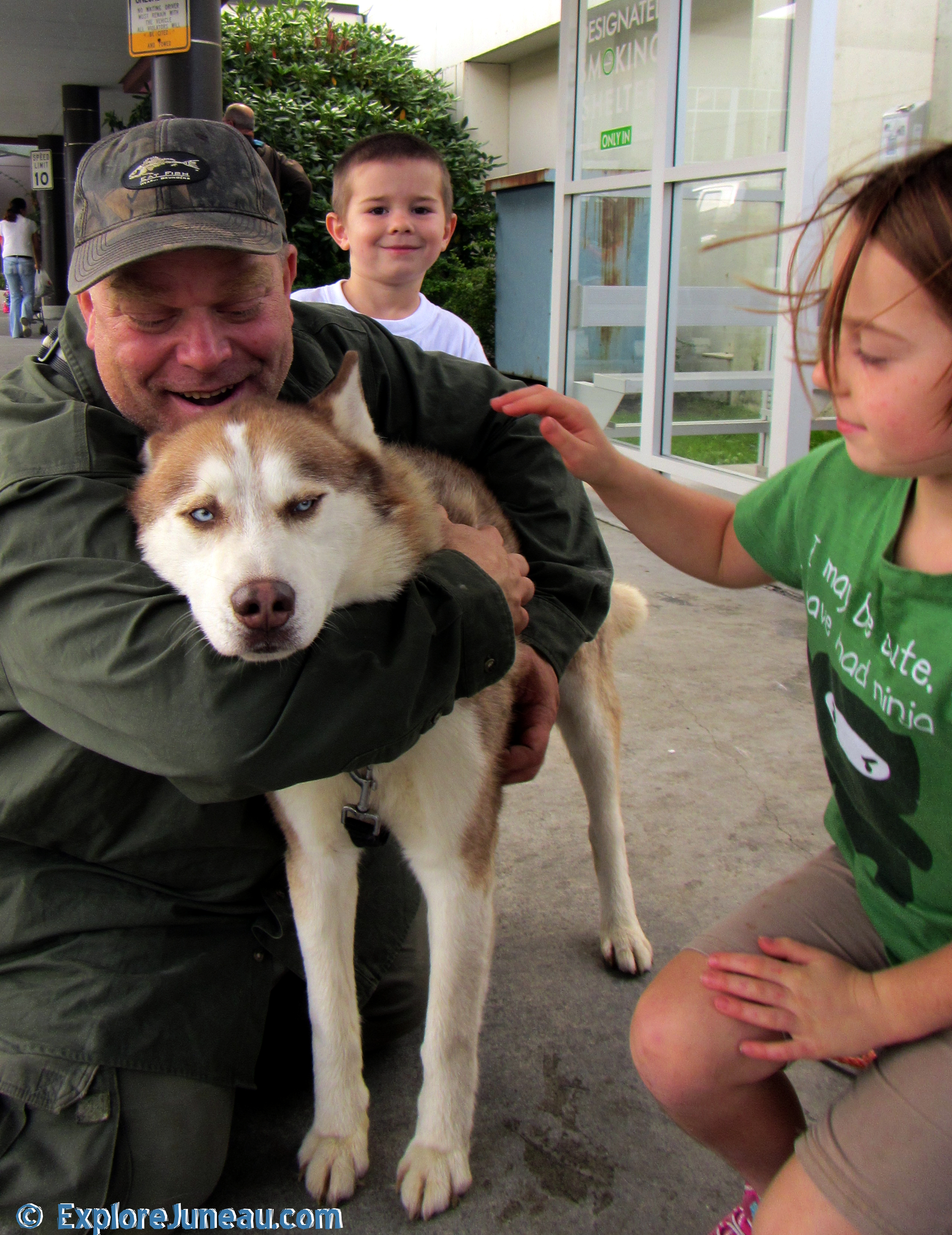 Charlie Brown - Owner Release Husky from Hoonah, Alaska I am so proud to have helped Charlie meet his new FurEver Family of 4 they really Love Charlie and he is a really lucky boy. Charlie now will have 2 awesome kids to play with a fenced backyard~!