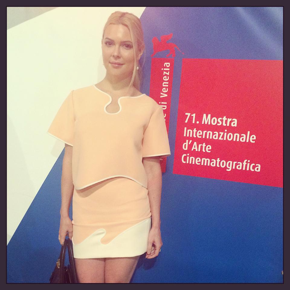 Jenny Hutton at Venice Film Festival 2014.