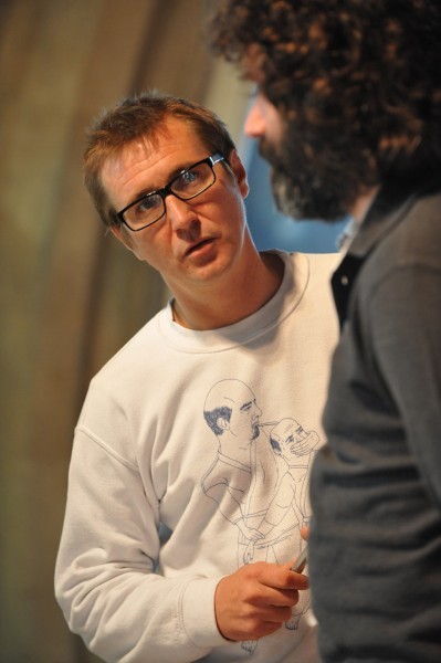 Director Nick Bagnall with Thomas Tinker