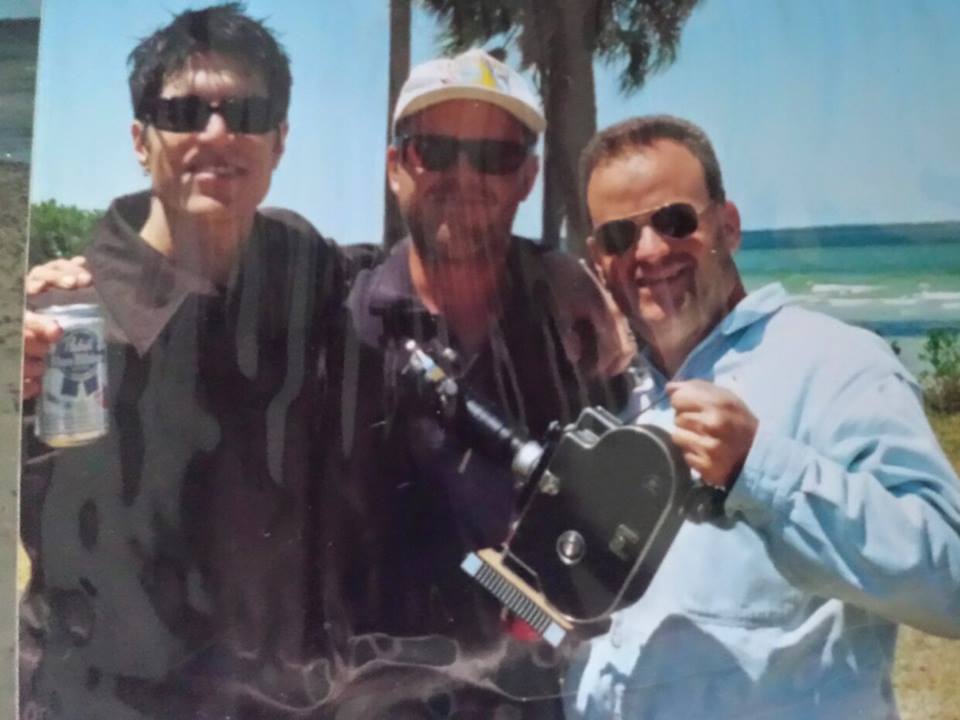 Part of the production team on location for the sci-fi film The Bad Clam. Myself, the head camera operator, and the film's Director Brad Hudson. Circa 1999. The film was shot on 16mm film and was transfered at the renowned Century 3 @ Universal Studios.