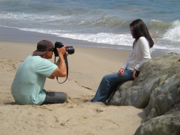 Photographer Charles Grauke shoot in Malibu.