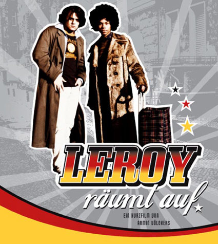 Poster to the short film LEROY, produced by Marc Wilkins