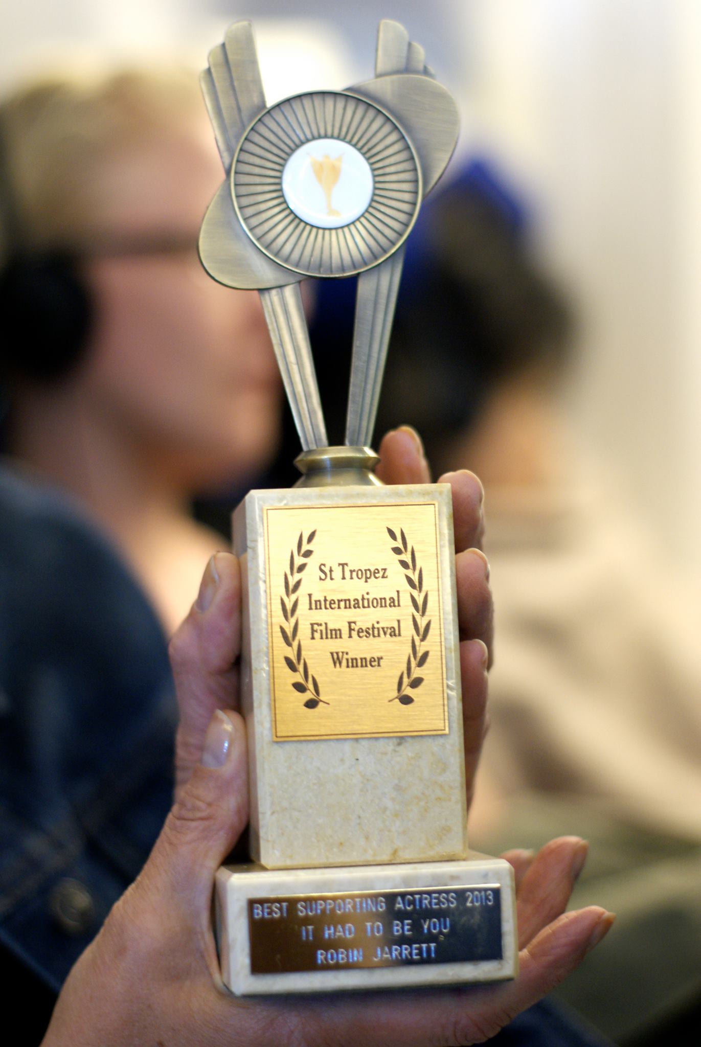 Award for the Best Supporting Actress at The 2013 St. Tropez International Film Awards in the Cote'd'Azur,France