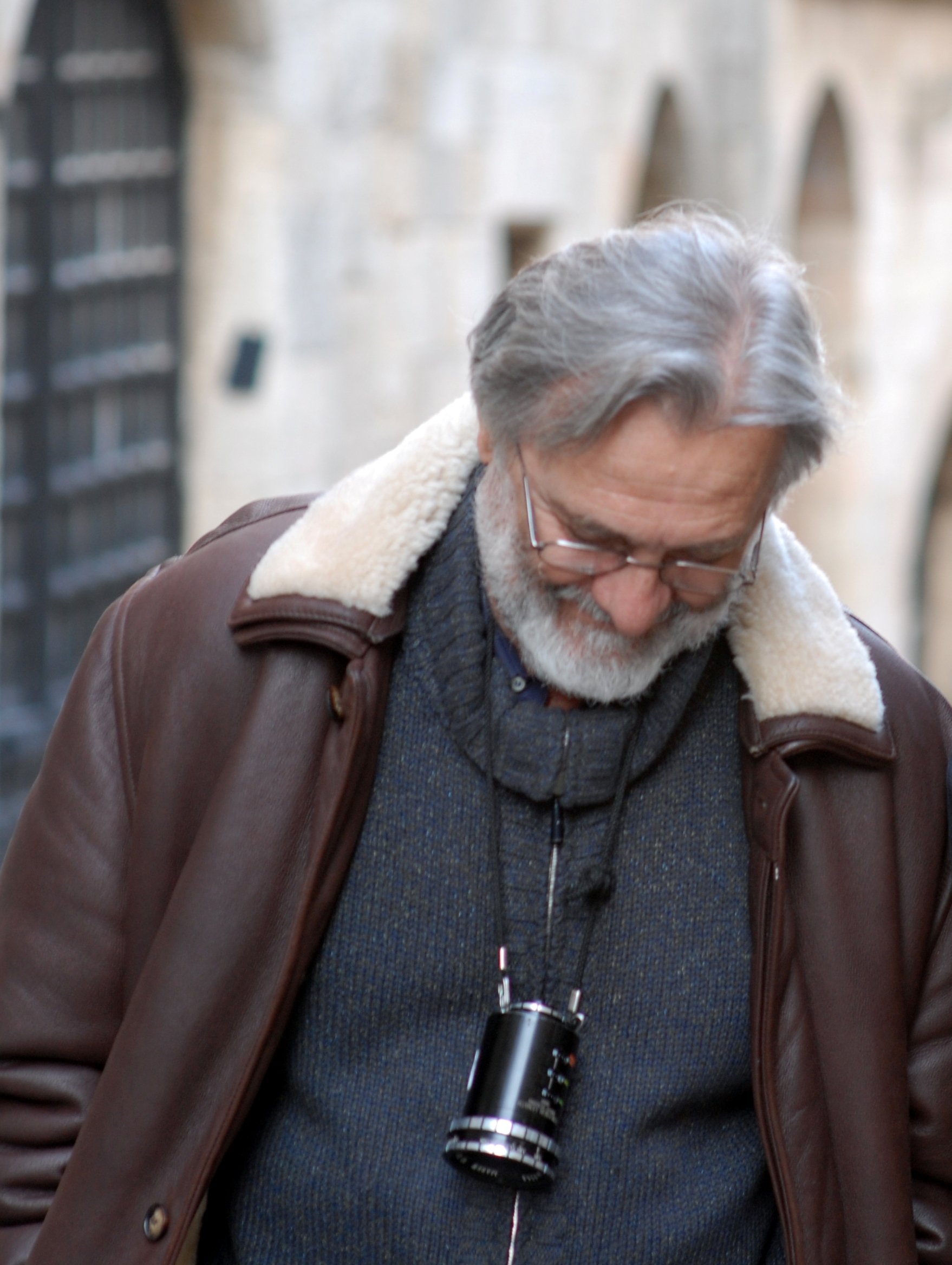 Director Iannis Smaragdis in Rhodes during filming of El Greco