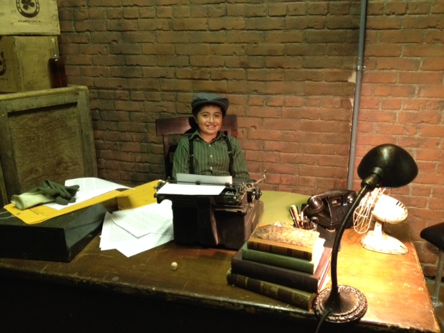 Christian Elizondo on set of the filming of 'Underhanded.' He played the role of Young Brian. The setting is the 1950's.
