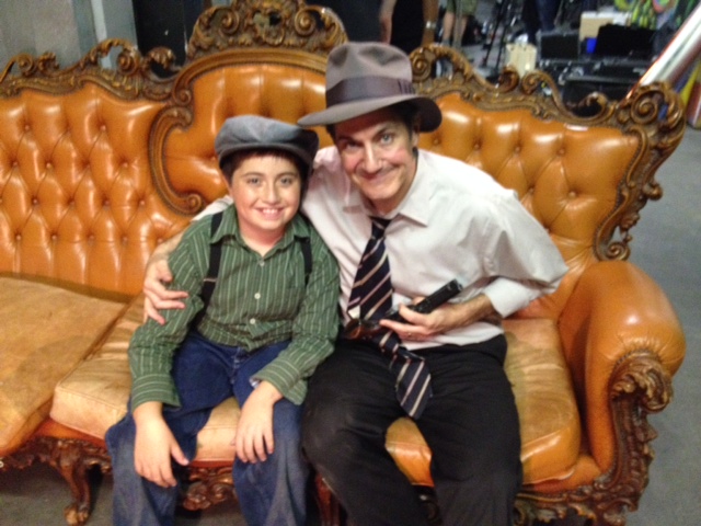 Christian Elizondo and PJ Marino filming 'Underhanded' setting 1950's. Christian played the role of Young Brian.