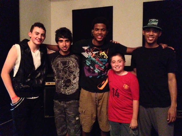 Christian with Trevor Jackson (Disney actor and singer).