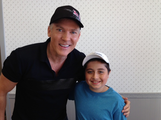 Christian Elizondo with Sam Champion from Good Morning America 03/2012