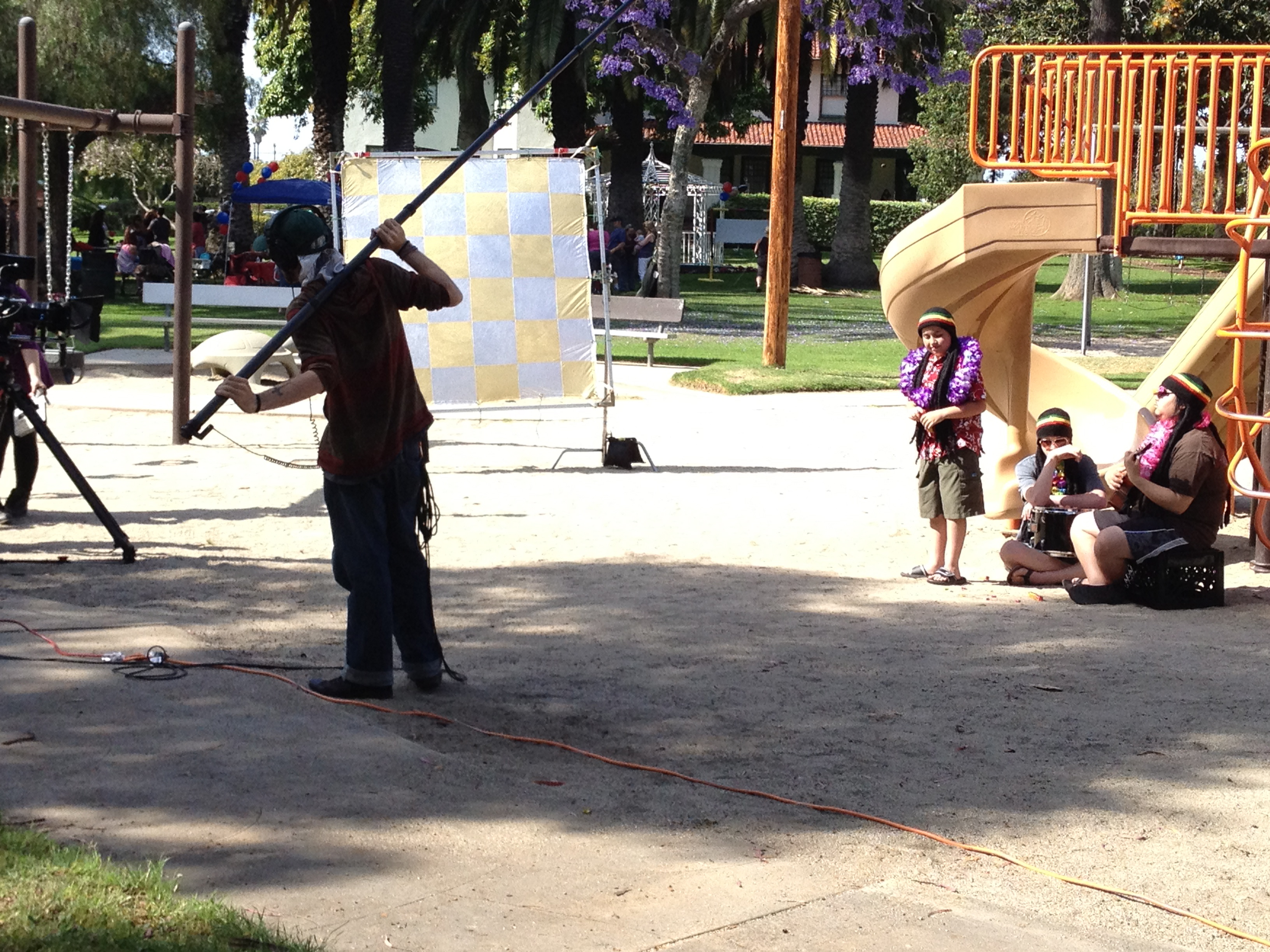 Christian filming as Lead on Starburt spec commercial.