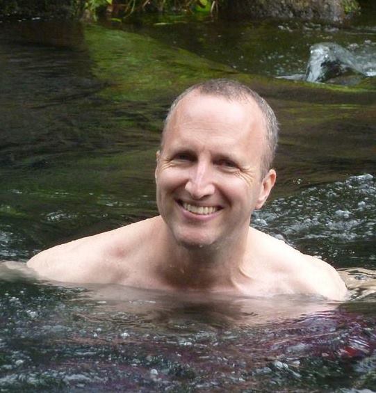 Musician/Composer Steven Cravis takes a cool and refreshing break in the Philippines.