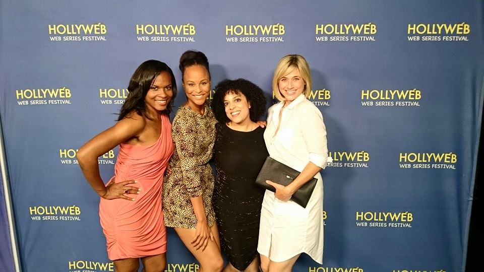 L to R: Nefetari Spencer, Marquita Terry, Jessica Jones, Kristen Miller at the Hollyweb Awards