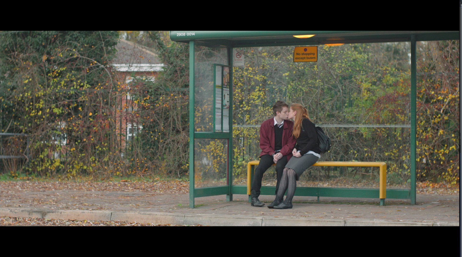 Still of Harry Rundle and Sophie Robinson in Fifteen (2014)