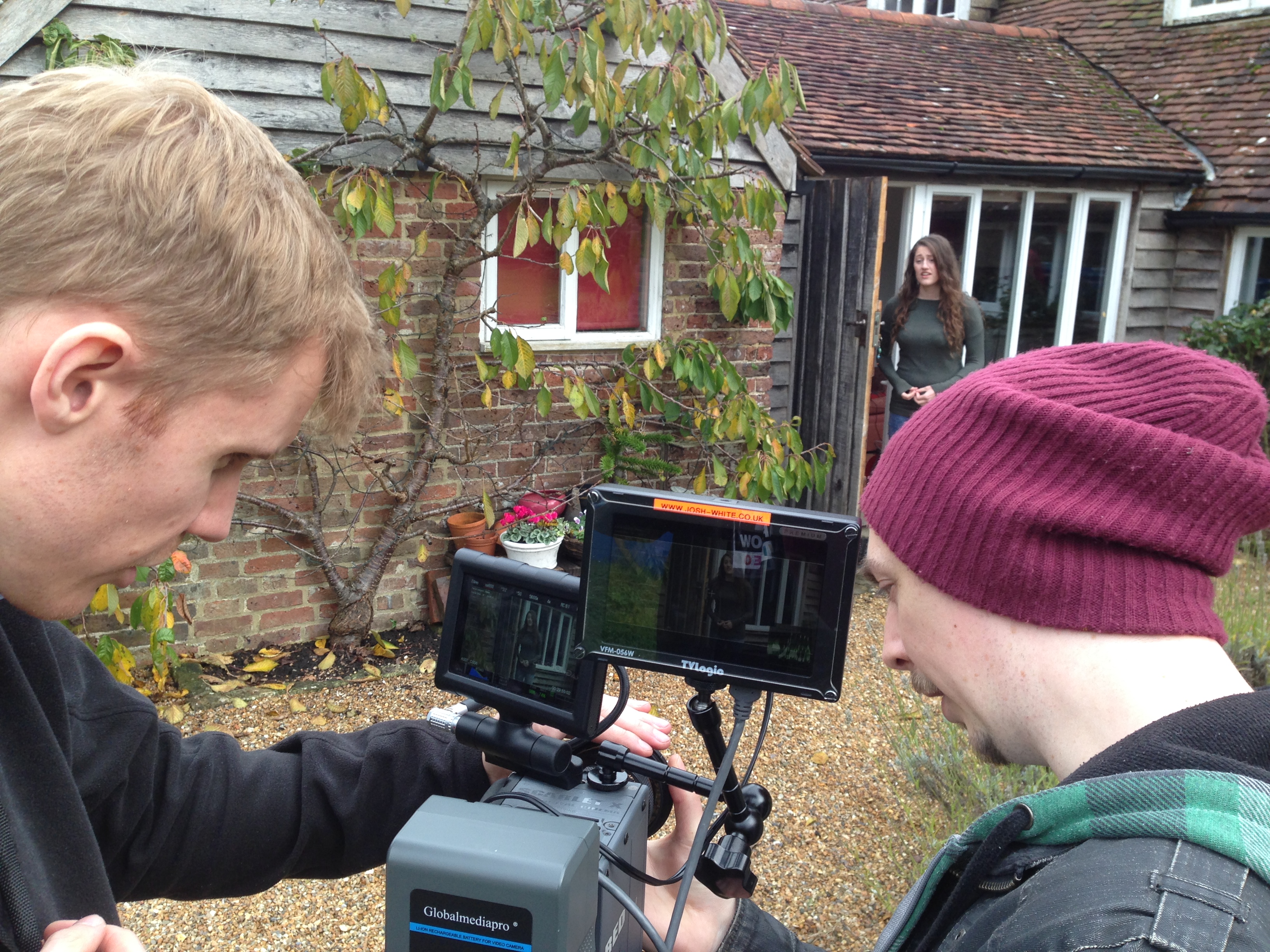Behind the scenes on 'Invasion of the Not Quite Dead'. (Josh White, Lydia Kay, Stuart Lawson)