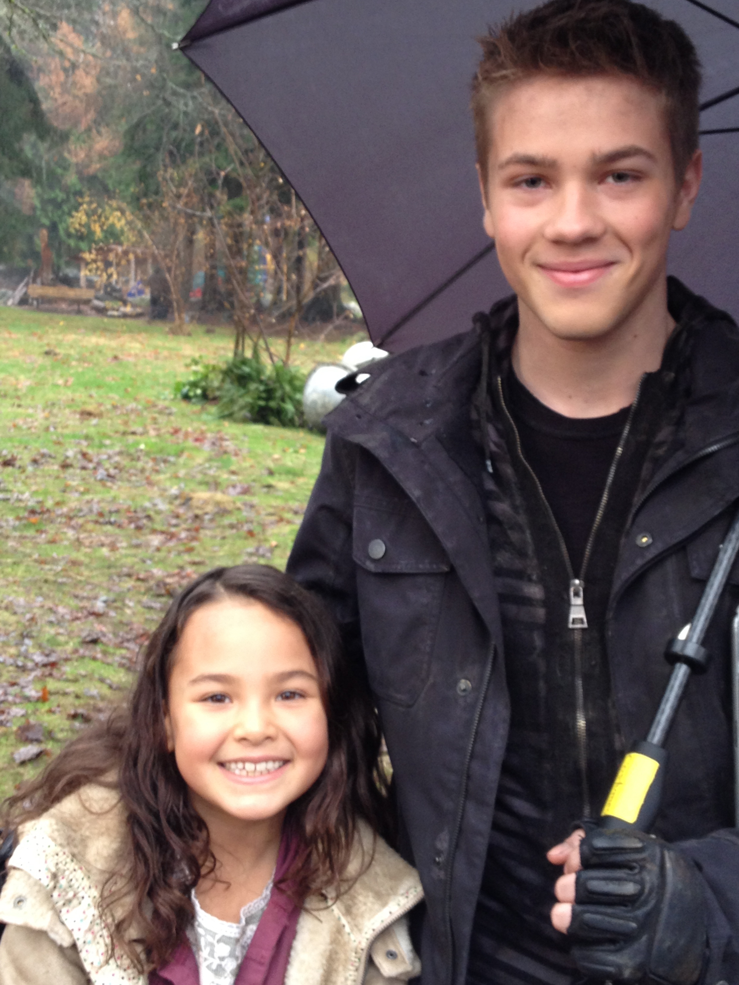With Conner on the set of Falling Skies Season 3.
