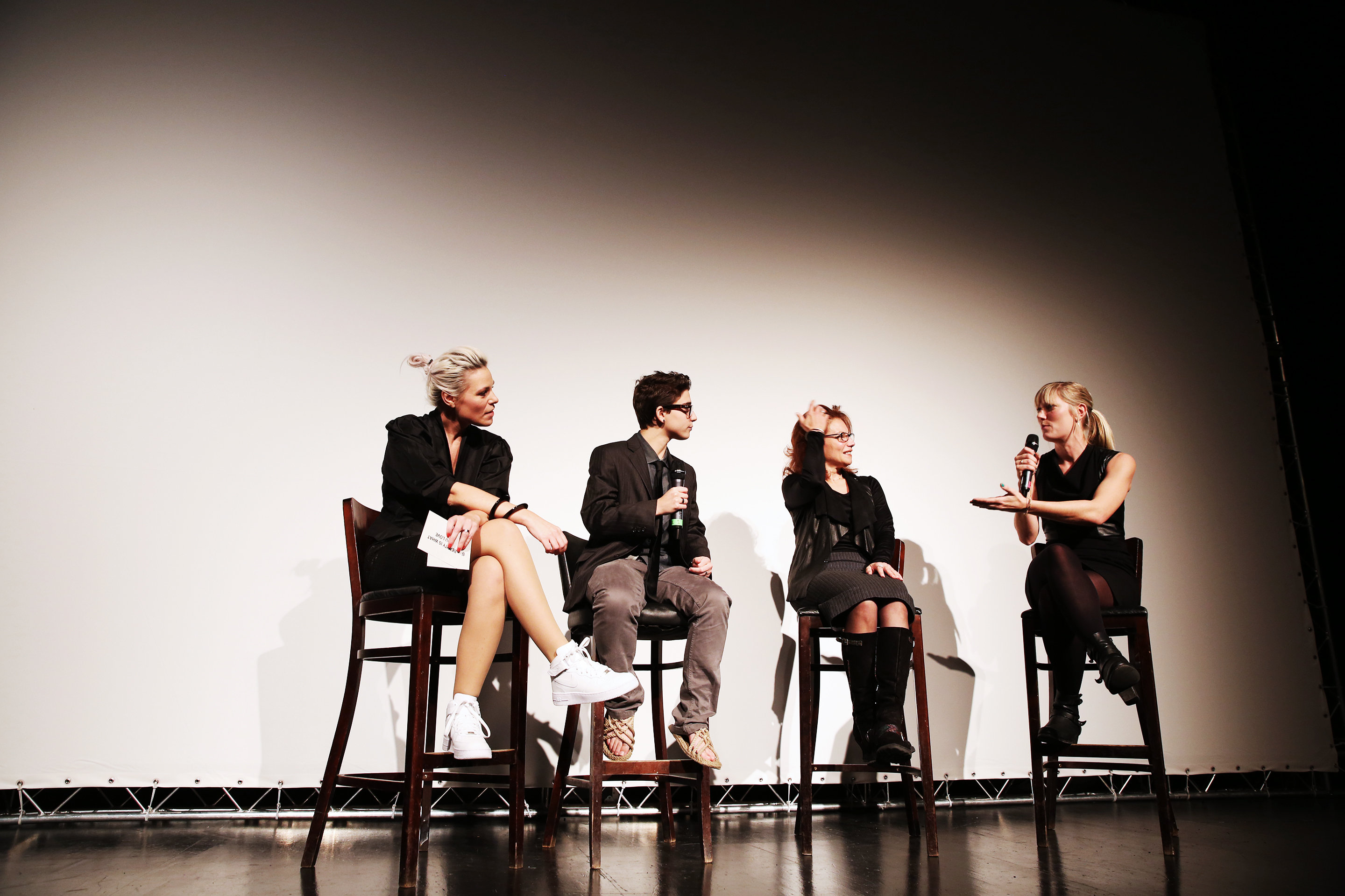 Q&A at the Danish premier at CPH:DOX 2014 with Ryan Cassata, Fran Cassata and director Elvira Lind, hosted by Mette Ohlendorff.