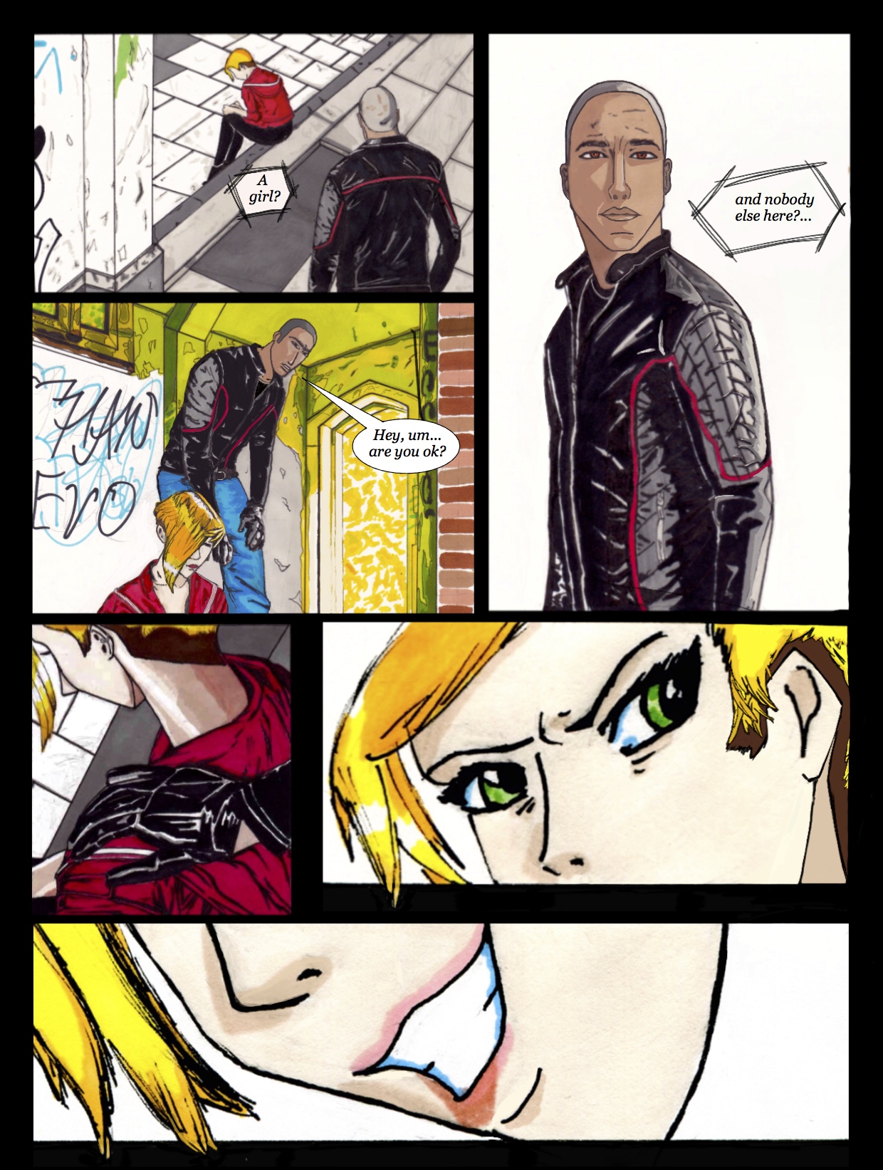 How Gerald Royston Horler and Zoe Ping look in the Pure Bloodlines Graphic Novel, based on the Pure Bloodlines movie trilogy