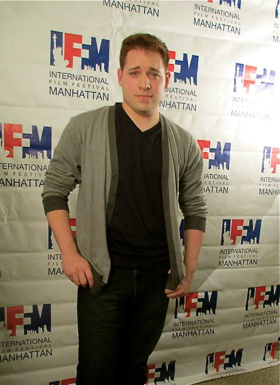 Chris R. Notarile on the red carpet at the 2013 International Film Festival Manhattan.