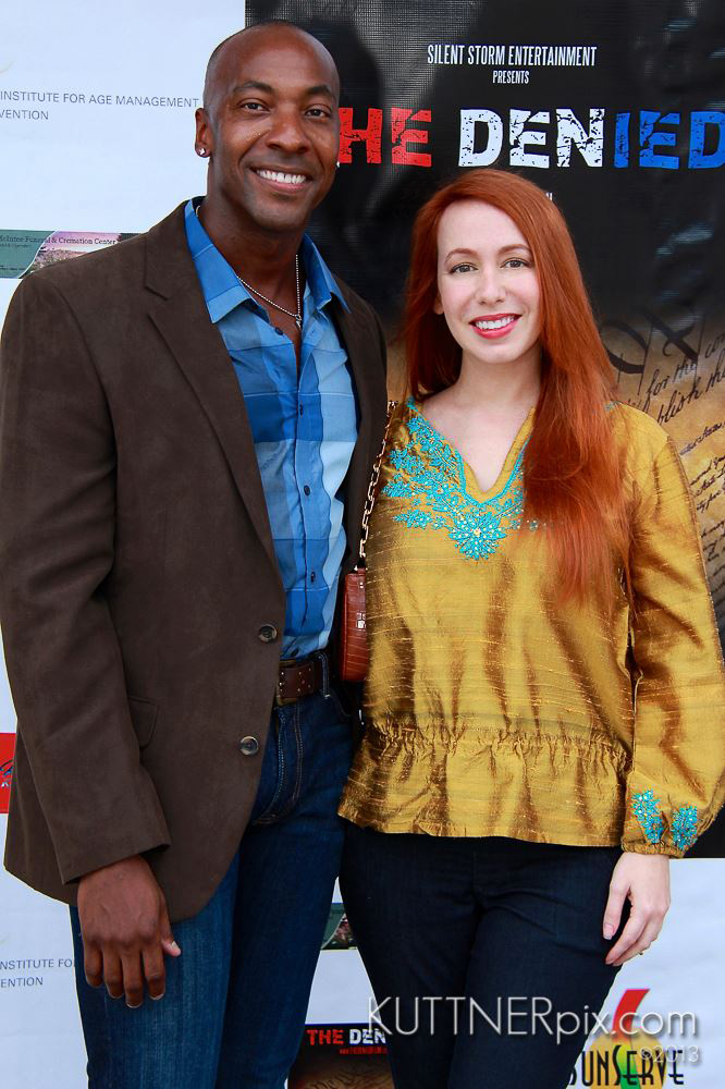 Gisselle Legere and Wil Jackson at the screening of The Denied. The film was written and cast by Gisselle.