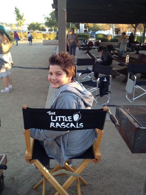 Chase Vacnin as BUTCH on the set of LITTLE RASCALS