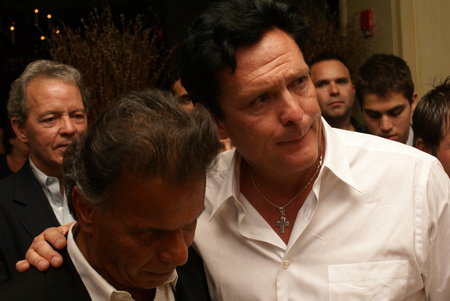 Michael Madsen with Nassiri at the Boston Film Festival's closing ceremony.