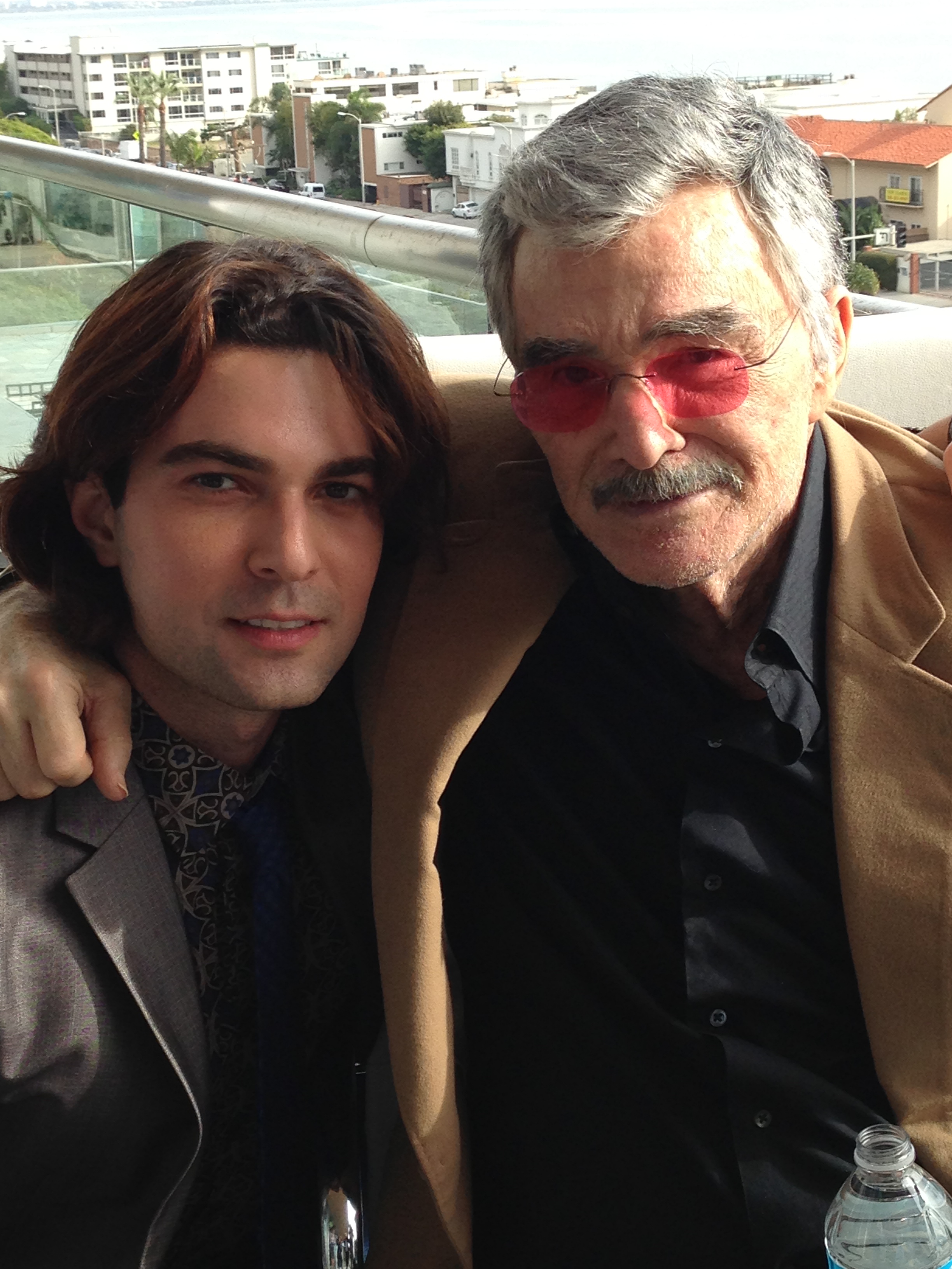 James Jurdi, Burt Reynolds on the set of 