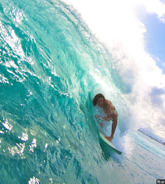 Preston Gazowsky Getting barreled at his 