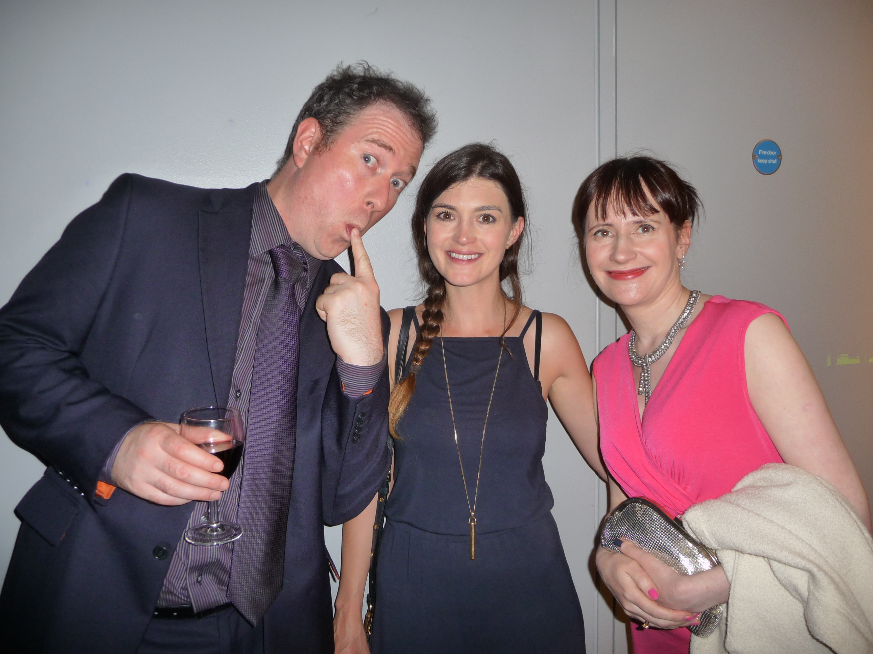 With Dan March and Claire Garvey at the official screening of 'Downsizer' at MPC Wardour Street.