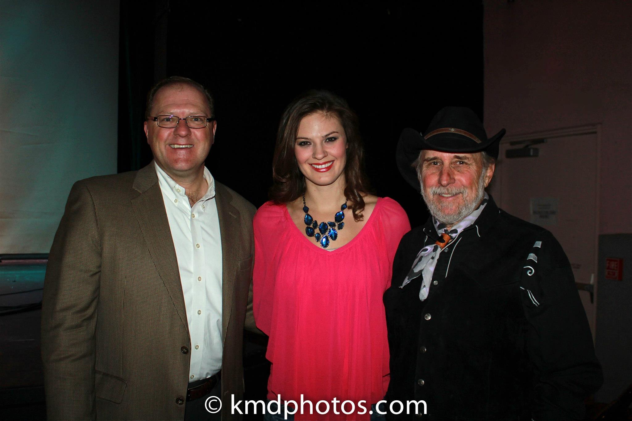 Mike Allison, Ayla Brown, and Bill Miller at the Premiere of Cowboy Spirit.
