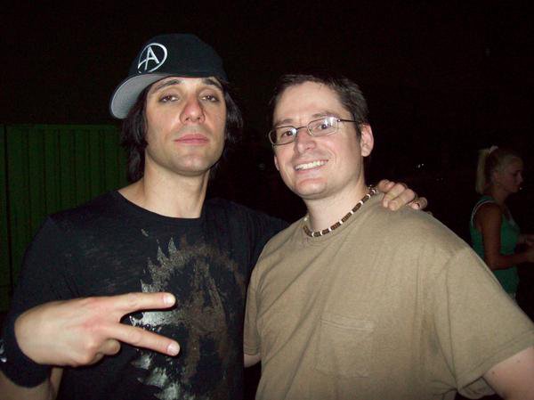 Criss Angel and Shawn Lecrone on the set of Mindfreak, Las Vegas, NV