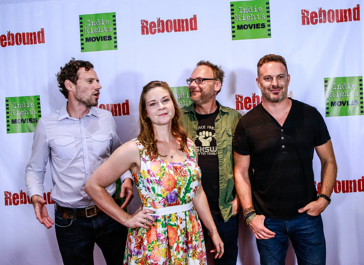 Still of Kevin Bulla, Ashley James, Brett Johnston and Wes O'Lee in Rebound (2014)