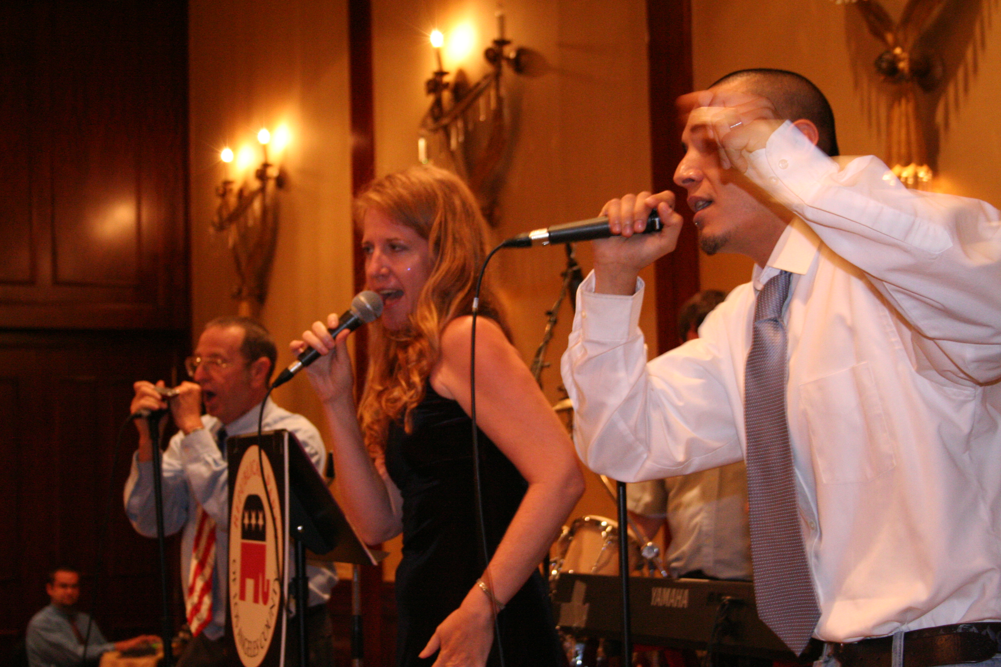 Javelyn performing at governor's political event at Hyatt Regency, Los Angeles