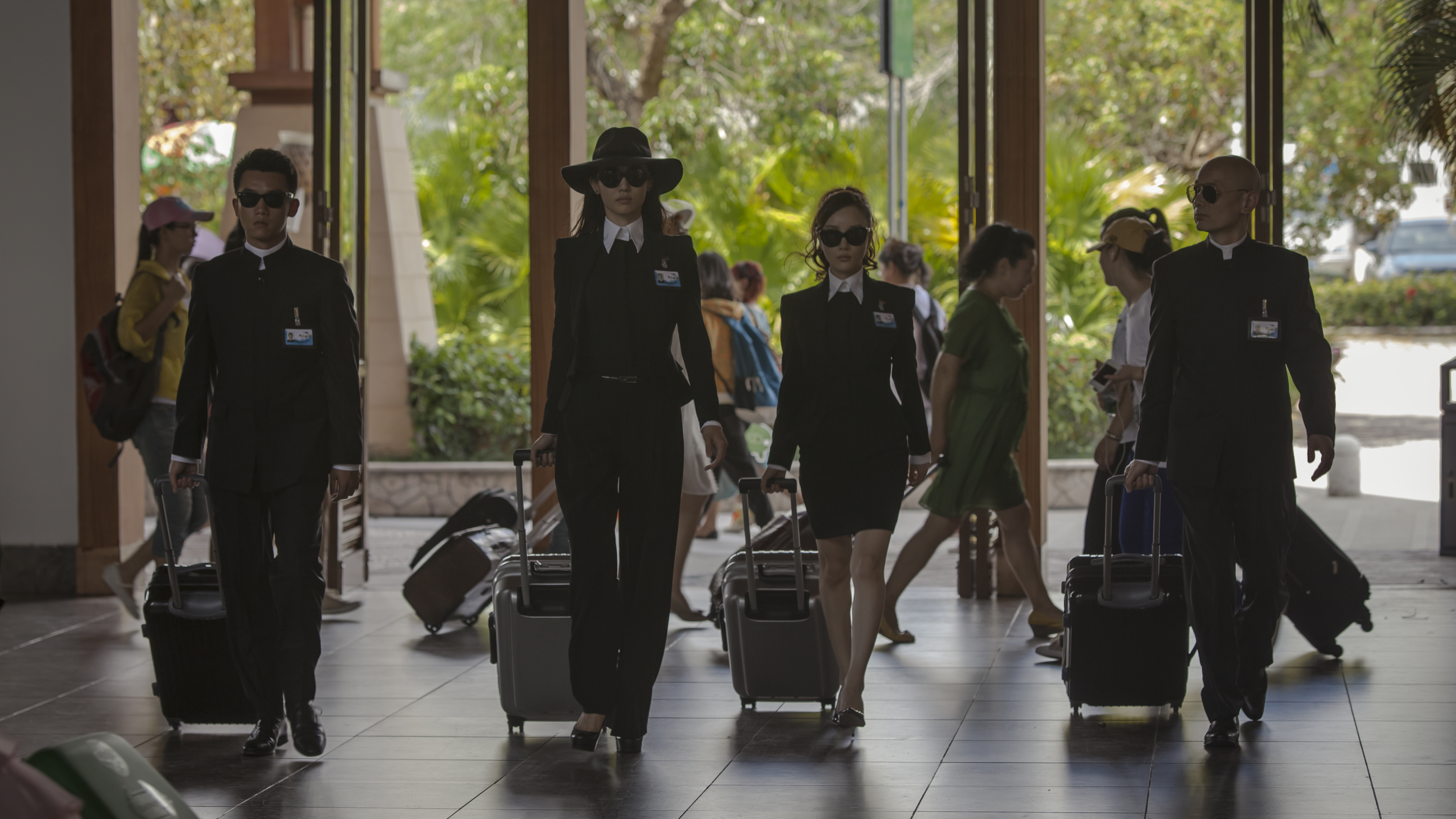 Still of You Ge, Xiaolu Li, Baihe Bai and Ryan Zheng in Si ren ding zhi (2013)