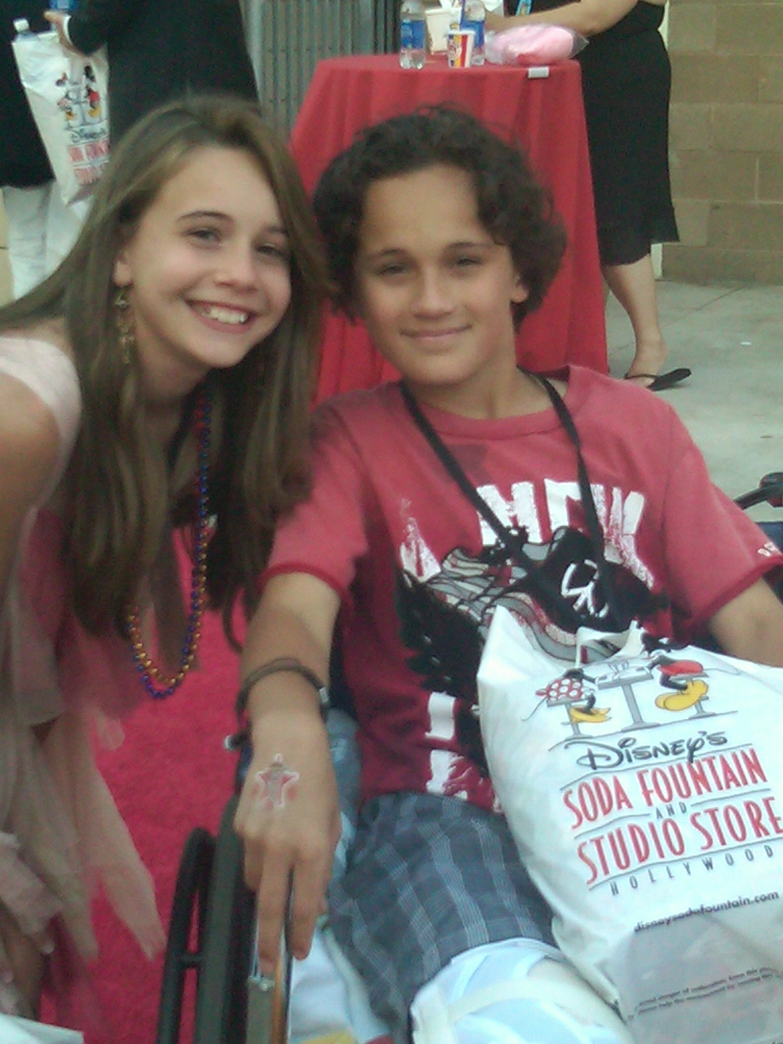 Beatrice Miller and Charlie Bright at TS3 premiere