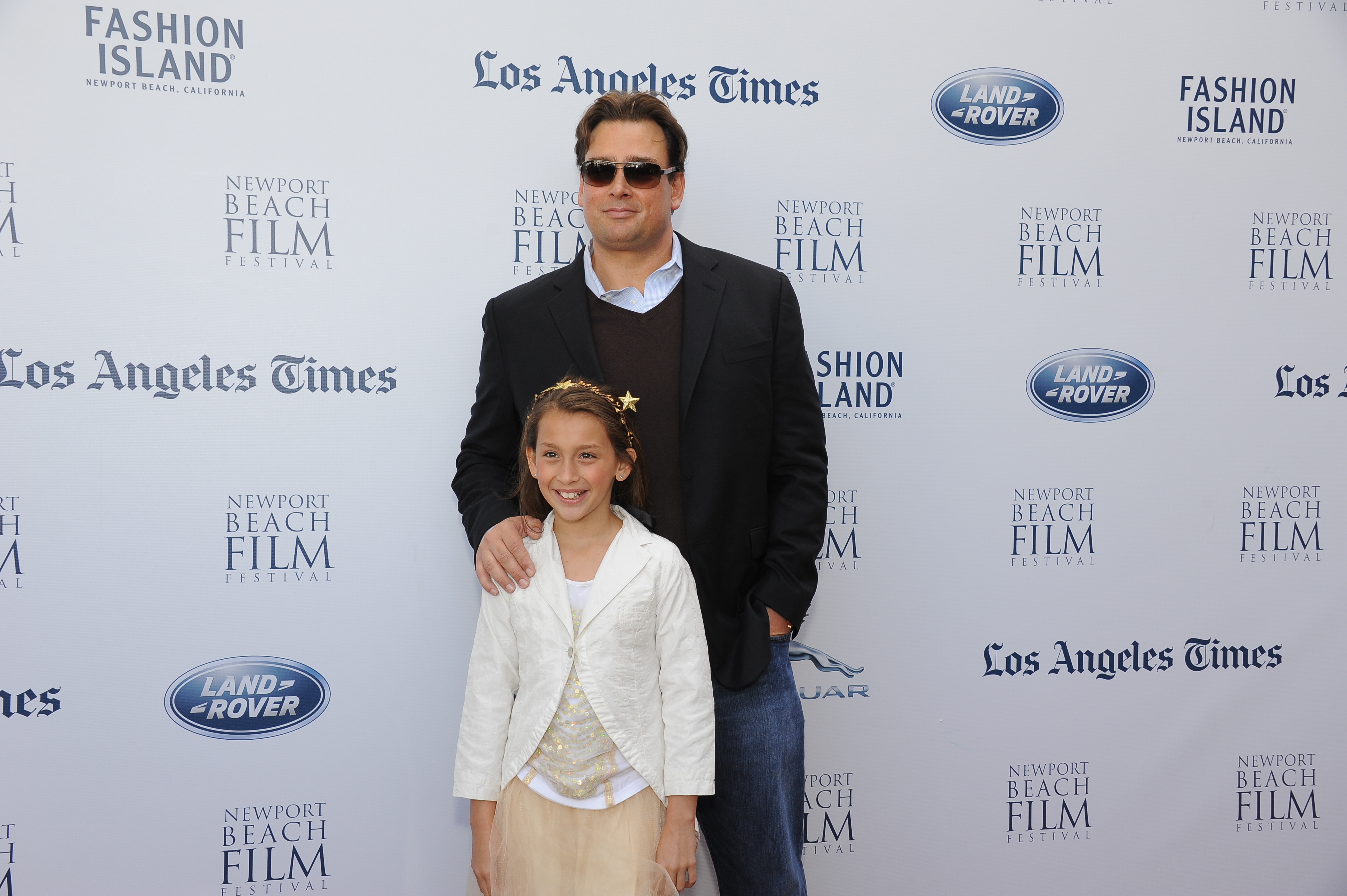Newport Beach Film Festival - Premiere of 'This Last Lonely Place' - Executive Producer Robbert de Klerk with his daughter, actress Holland de Klerk
