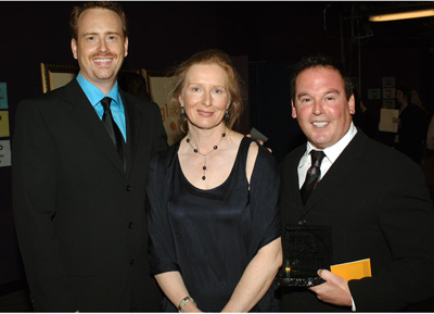 Frances Conroy, Bob Greenblatt and David Janollari