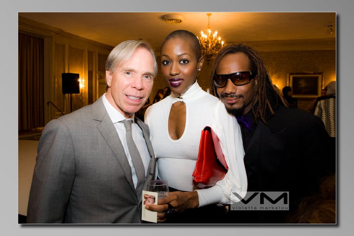 Howard Nelson Cromwell with American Designer Tommy Hilfiger & America's Next Top Model Bianca Chardei