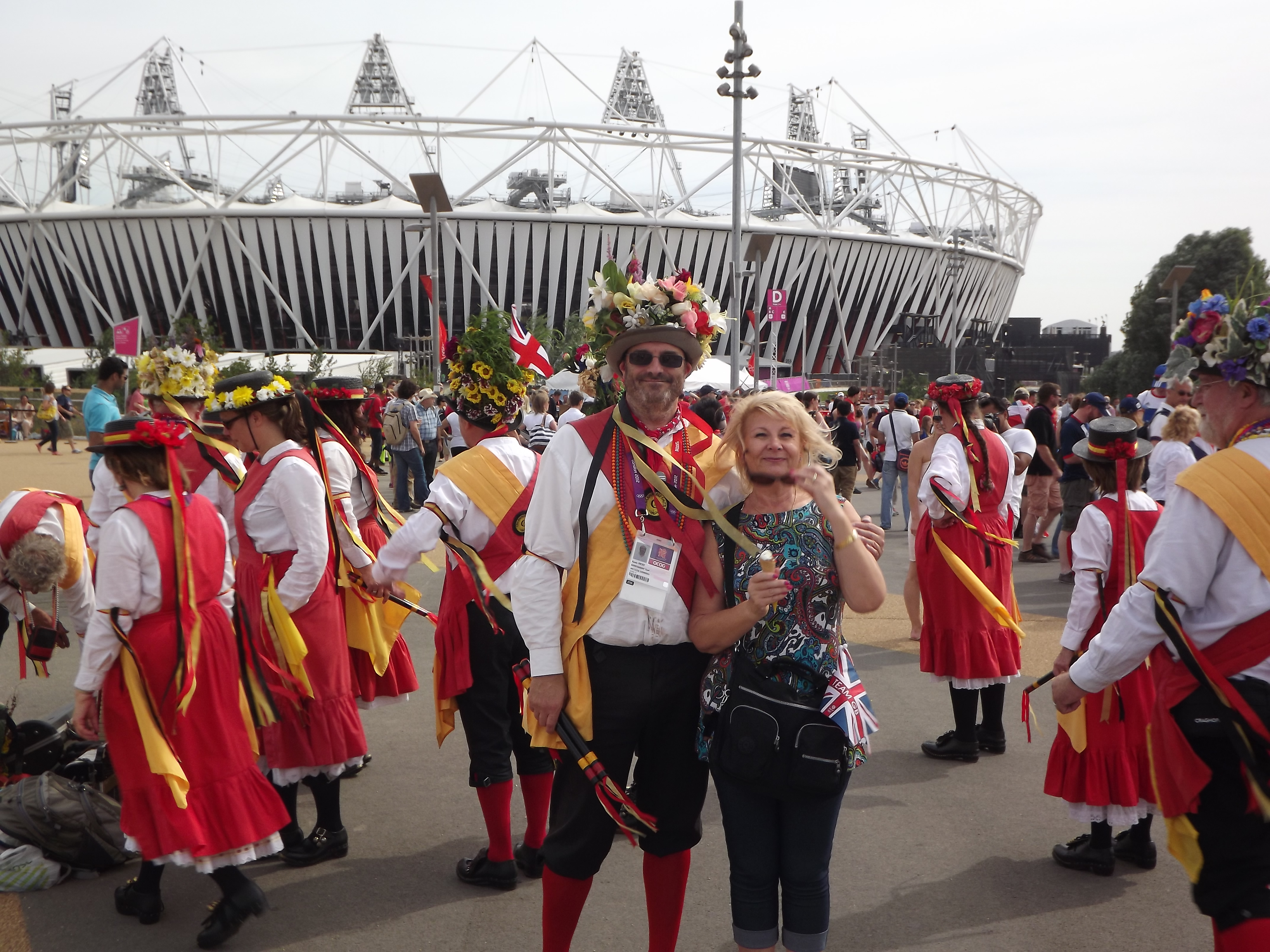 Filming in the London Olympic Park 2012