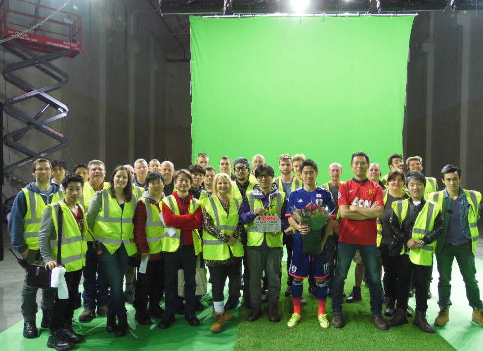 Shooting in Manchester with Mr Kagawa